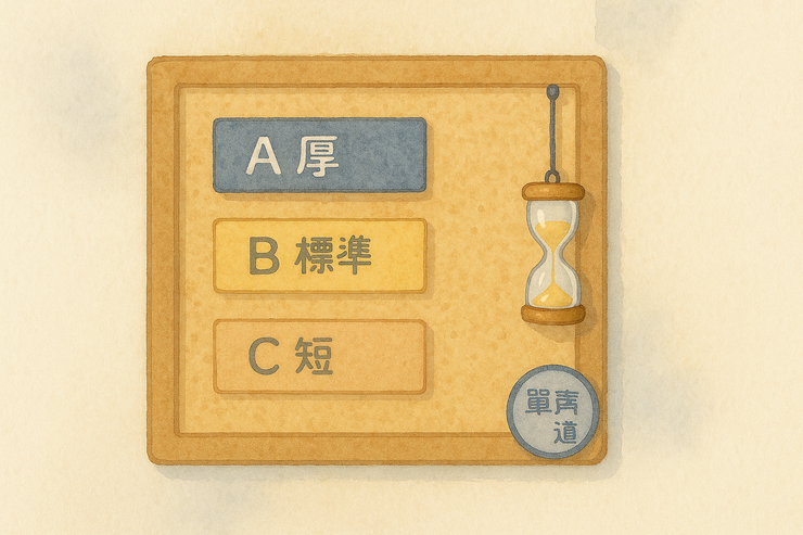 同題一聲,厚薄分層。