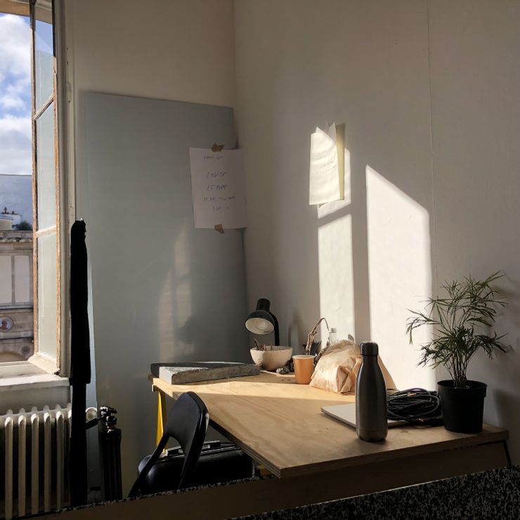 被其他工作室暫時收留時看見的和煦陽光