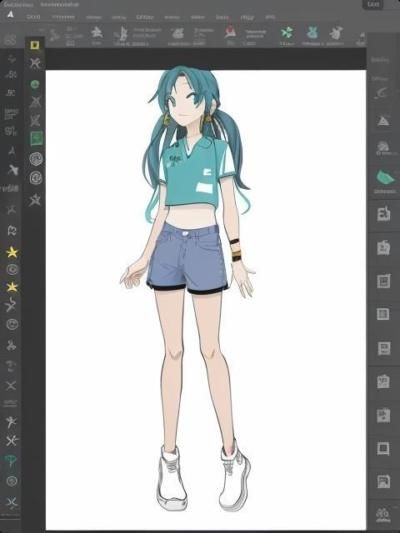 圖14,最喜歡這一張,不過讓我發現一件事,AI對「藍、淺藍、綠、淺綠」的顏色會混淆 。(新新電繪+Moonshot+有理的魔法指令)