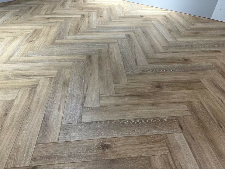 台南地板推薦【安居木地板】人字拼超美!SPC地板裝潢分享│時