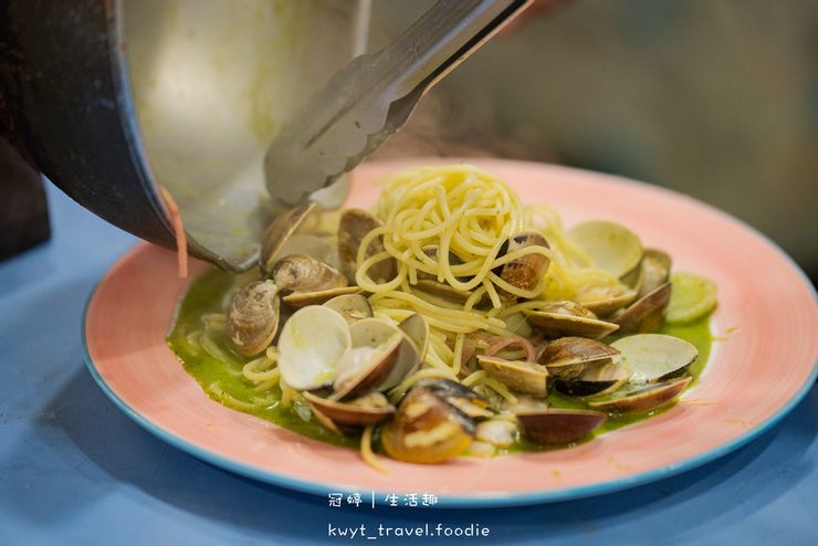 【韓義小廚】海量爆鮮蛤蜊義大利麵,沙鹿美食餐廳,主餐160元