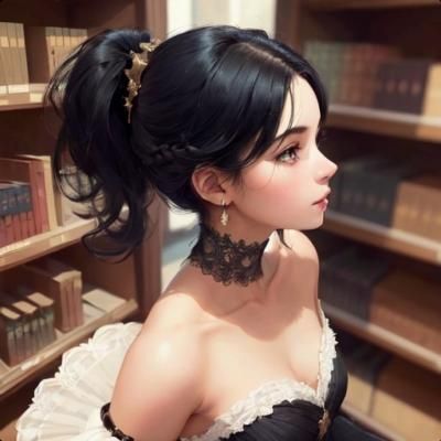 在圖書館找資料的新新校長。(MoonShot+新新的魔法指令)